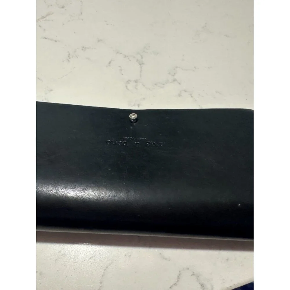 Rag & Bone New York Black Eyeglass Sunglasses Case Faux Leather Minimalist